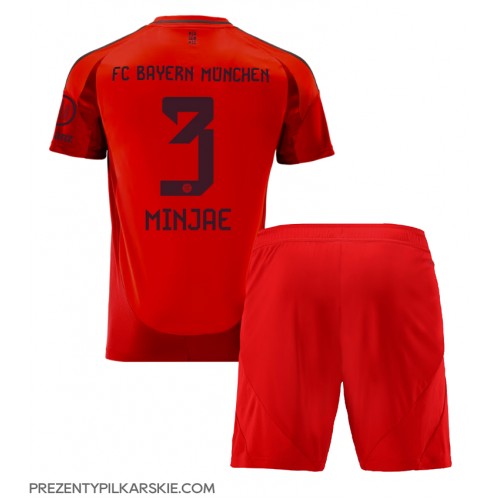 Stroje piłkarskie Bayern Munich Kim Min-jae #3 Koszulka Podstawowej dla dzieci 2024-25 Krótki Rękaw (+ szorty)